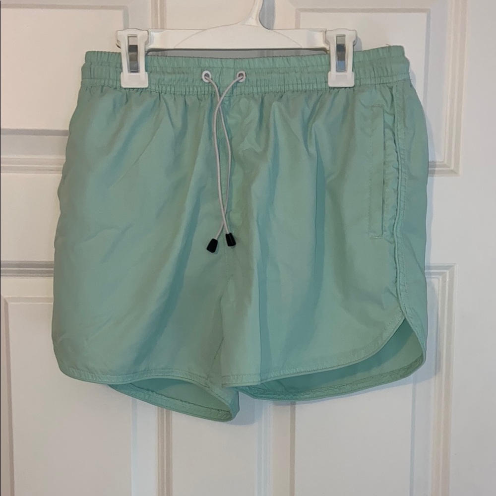 River Island Light Green Swim Shorts